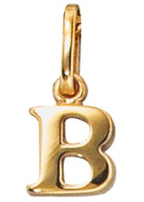 Jobo Damen Buchstaben-Anhänger "Anhänger Buchstabe", B, Gelbgold 333, gold, Gelbgold 333, Schmuckanhänger, 333 Gold