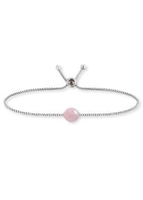 Engelsrufer Damen Silberarmband "ERB-LILGEM-RQ", Silber 925 (Sterlingsilber), bunt, Silber 925 (Sterlingsilber), Armbänder, mit Rosenquarz