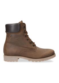 Panama Jack Damen Schnürboots, Gr. 38, grau, Nappaleder, klassisch, Schuhe, mit weich gepolstertem Schaftrand