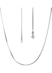 Firetti Damen Silberkette "Schmuck Geschenk Silber 925 Armband Kette Fußkette Bauchkette Omega", 45, Silber 925 (Sterlingsilber), B: 1,1mm, silber,