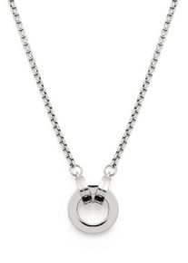 Leonardo Damen Charm-Kette "43 Lolita Clip&Mix, 018411", Edelstahl, L: 43cm, silber, Edelstahl, Halsketten