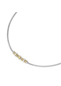 Smart Jewel Damen Collier "Himbeerkette, Rondelle, Zirkonia Steine, Silber 925", 47cm, Silber 925 (Sterlingsilber), silber, Silber 925