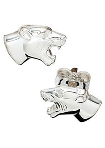 Jobo Damen Paar Ohrstecker "Raubkatze", Silber 925 (Sterlingsilber), silber, Silber 925 (Sterlingsilber), Ohrringe, 925 Silber