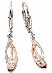 Firetti Damen Paar Ohrhänger "Schmuck Geschenk Silber 925 Ohrschmuck Patentbrisur", Silber 925 (Sterlingsilber), rosa, Silber 925 (Sterlingsilber),