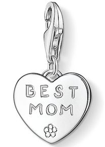 Thomas Sabo Damen Charm-Einhänger "BEST MOM, 0821-001-12", silber, Silber 925 (Sterlingsilber), Charms