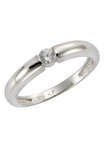 Firetti Damen Fingerring "Schmuck Geschenk Silber 925 Damenring Verlobungsring Solitär", 56, Silber 925 (Sterlingsilber), 1,9mm, silber, Silber 925