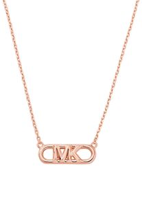 Michael Kors Damen Kette mit Anhänger "PREMIUM, OVAL, MKC164200", Silber 925 (Sterlingsilber), L: 43cm B: 1,1mm, rosa, Silber 925 (Sterlingsilber),