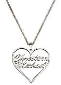 Firetti Damen Namenskette "Schmuck Geschenk Silber 925 Halskette mit deinem Namen", Silber 925 (Sterlingsilber), L: 45cm, silber, Silber 925