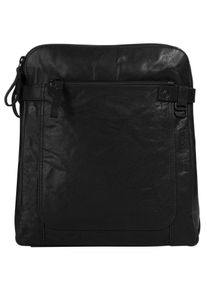 SPIKES & SPARROW Cityrucksack, SPIKES & SPARROW, schwarz, Rindsleder, Leder, Retro, casual, Rucksäcke, echt Leder