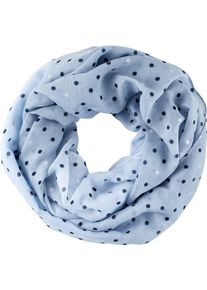 Heine Damen Loop, blau, gemustert, Viskose, Modetücher