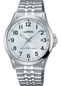 Lorus Damen Quarzuhr, silber, Armbanduhren, Armbanduhr, Herrenuhr, Damenuhr, Datum, Edelstahlarmband