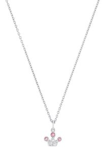 Mädchen Kette mit Anhänger "Krone, 2036938", Silber 925 (Sterlingsilber), L: 38cm, weiß, Prinzessin Lillifee, Silber 925 (Sterlingsilber),