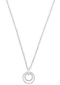 s.Oliver Damen Kette mit Anhänger "Kreise, 2034373", Silber 925 (Sterlingsilber), L: 45cm B: 1,4mm, bunt, Silber 925 (Sterlingsilber), B:1,4mm,