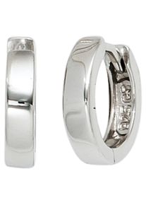 Jobo Damen Paar Creolen, Silber 925 (Sterlingsilber), silber, Silber 925 (Sterlingsilber), Ohrringe, rund 925 Silber