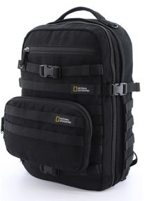 Cityrucksack "Milestone", National Geographic, schwarz, Kunstfaser, Rucksäcke, mit vielen Fächern