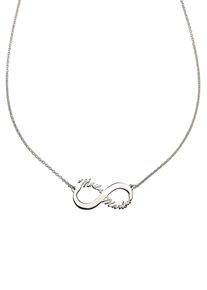 Firetti Damen Namenskette "Schmuck Geschenk Silber 925 Halskette mit deinem Namen", Silber 925 (Sterlingsilber), L: 48cm, silber, Silber 925