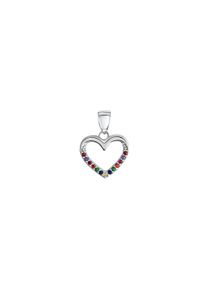 Vivance Damen Ketten-Anhänger "925-Sterling Silber rhodiniert Kristalle", ONE-SIZE, Silber 925 (Sterlingsilber), 1,1 g, bunt, Silber 925