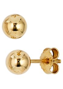 Jobo Damen Paar Ohrstecker "Kugel", Gelbgold 333, gold, Gelbgold 333, Ohrringe, 333 Gold 5 mm