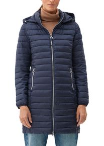 s.Oliver Damen Steppmantel, blau, casual, Gr. 34, unifarben, Web, Obermaterial: 100% Polyester. Futter: 100% Polyester, Mäntel, mit Beutel