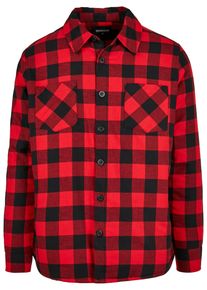Urban Classics Herren Langarmhemd "Urban Classics Herren Padded Check Flannel Shirt", schwarz, Gr. L, 100% Baumwolle, Hemden