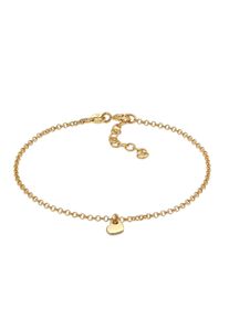 Elli Damen Armband "Herz Liebe Romantik Erbskette 925 Silber", 16cm, ohne Stein, Silber 925 (Sterlingsilber), gold, Silber 925 (Sterlingsilber),