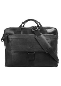 Sansibar Damen Aktentasche, schwarz, Leder, vintage, Taschen, echt Leder
