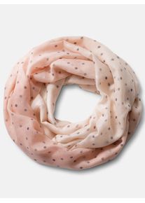 Heine Damen Loop, rosa, gemustert, Viskose, Modetücher