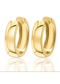 ONE ELEMENT Damen Paar Creolen "Ohrringe Creolen aus 333 Gelbgold Ø 15,0 x 4,0 mm", Damen, Gelbgold 333, gold, Gelbgold 333, Ohrringe, Damen Gold