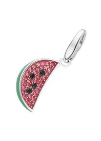 Damen Charm-Einhänger "Melone, Silber 925", bunt, Giorgio Martello MILANO, Silber 925 (Sterlingsilber), Charms
