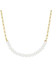 Damen Collier "mit Muschelkern-Perlen, Silber 925", 45cm, Silber 925 (Sterlingsilber), gold, Giorgio Martello MILANO, Silber 925 (Sterlingsilber),