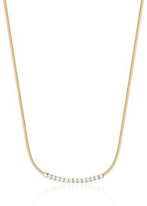 Brosway Damen Edelstahlkette "DESIDERI CLASSIC, BEIN006, BEIN007", Edelstahl, gold, Edelstahl, Halsketten, mit Zirkonia (synth.)