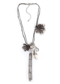 Allgäu Rebell ALLGÄU REBELL Damen Kette mit Anhänger "Burga", silber, Basic, Metall, Halsketten, mit modischer Quaste