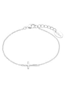 s.Oliver JUNIOR Kinder Armband "Armkette Kreuz, 2035515", Silber 925 (Sterlingsilber), silber, Silber 925 (Sterlingsilber), Armbänder, mit Zirkonia