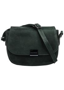 Bruno Banani Damen Umhängetasche, grün, Leder, unifarben, Taschen, echt Leder
