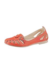 Gemini Damen Slipper, Gr. 39, orange, Glattleder, sportlich, Schuhe