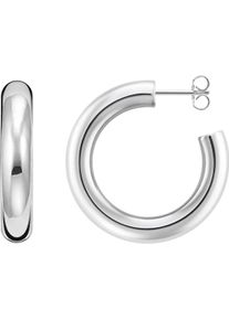 Thomas Sabo Damen Paar Creolen "Chunky mittel, CR636-001-21, CR636-413-39", Silber 925 (Sterlingsilber), silber, Silber 925 (Sterlingsilber), Ohrringe