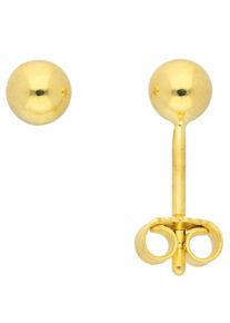 Adelia´s ADELIA ́S Damen Paar Ohrhänger "1 Paar 333 Gold Ohrringe / Ohrstecker Ø 4 mm", Damen, Gelbgold 333, gold, Gelbgold 333, Ohrringe, 333 Gold Goldschmuck