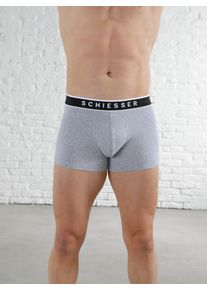 Schiesser Herren Panty, Gr. 6, grau, 95% Baumwolle, 5% Elasthan, Unterhosen