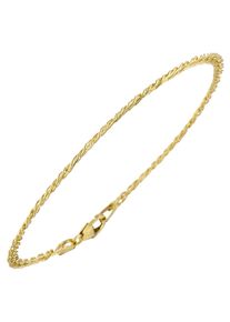 Jobo Damen Goldarmband, Gelbgold 333, gold, Gelbgold 333, Armbänder, Zwillings-Panzerarmband 333 Gold 19 cm