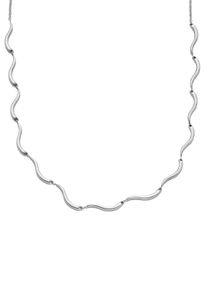 Skagen Damen Kette mit Anhänger "KARIANA ESSENTIAL WAVES, SKJ1795040", Edelstahl, B: 3,8mm, silber, Edelstahl, B:3,8mm, Halsketten