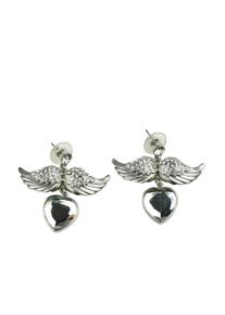 Damen Paar Ohrstecker "Engelchen", silber, Collezione Alessandro, Messing, Ohrringe