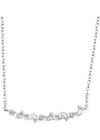 Firetti Damen Kette mit Anhänger "Schmuck Geschenk Silber 925 Halsschmuck Halskette Collier", Silber 925 (Sterlingsilber), L: 45cm B: 1,2mm, silber,