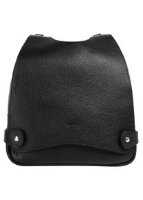 CLUTY Cityrucksack, schwarz, Rindsleder, Leder, casual, Rucksäcke, echt Leder, Made in Italy