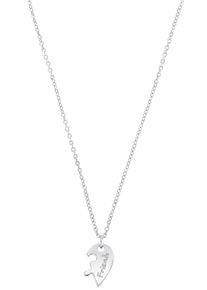 s.Oliver Damen Kette mit Anhänger "Friends, 2034292", Silber 925 (Sterlingsilber), L: 43cm B: 1,4mm, silber, Silber 925 (Sterlingsilber), B:1,4mm,