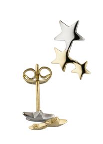 Jobo Damen Paar Ohrstecker "Stern-Ohrringe", Gelbgold 333, gold, Gelbgold 333, Ohrringe, 333 Gold bicolor