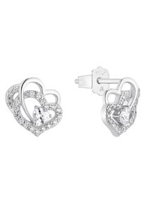 Amor Damen Paar Ohrstecker "2016446", Silber 925 (Sterlingsilber), bunt, Silber 925 (Sterlingsilber), Ohrringe, mit Zirkonia (synth.)