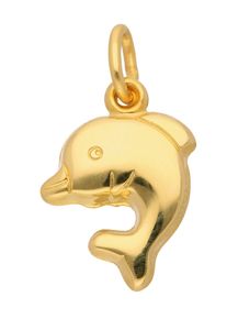 Adelia´s ADELIA ́S Damen Ketten-Anhänger "333 Gold Anhänger Delphin", Gelbgold 333, gold, Gelbgold 333, Schmuckanhänger, 333 Gold Goldschmuck für Damen