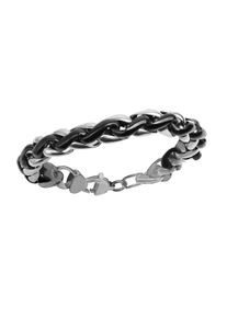 Vivance Herren Armband "Edelstahl geschwärzt", 23cm, Edelstahl, schwarz, Edelstahl, Armbänder