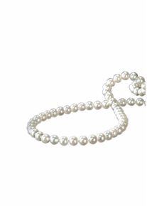 ADRIANA Damen Perlenkette "La mia perla, E5, E6", 45, Gelbgold 585-Nylon-Perlen, gelb, Gelbgold 585, Nylon, Perlen, Halsketten, mit Akoyazuchtperle