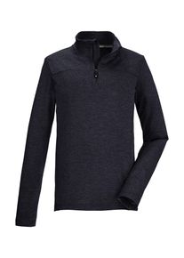 Killtec Kinder Langarmshirt "KSW 189 GRLS LS SHRT", schwarz, sportlich, Gr. 116, 88% Polyester 12% Elasthan, Shirts